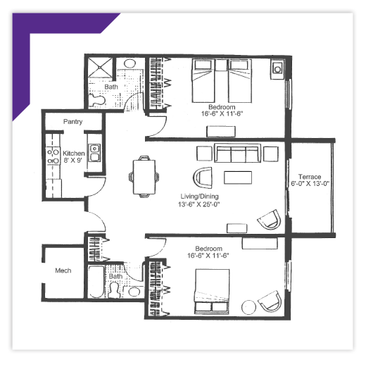 Two Bedroom - Type 4 Apartment