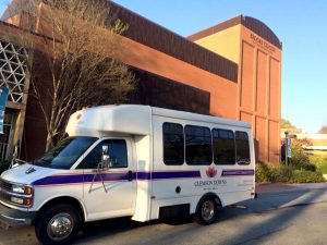 Bus at Brooks Center